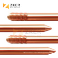 Electric copper clad ground wire connection steel earth rod